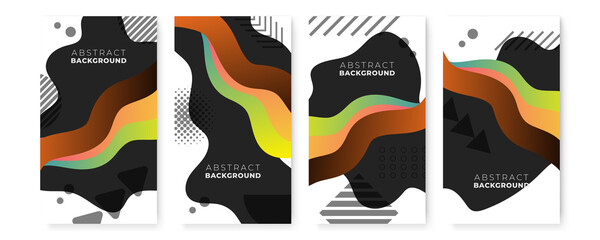 Gradient geometric shape abstract background