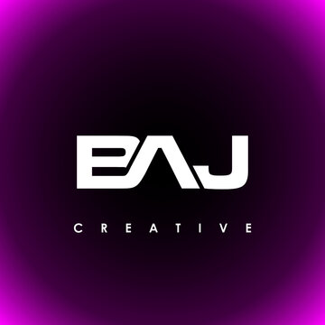 BAJ Letter Initial Logo Design Template Vector Illustration