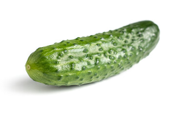 Fresh cucumbers isolated on white.