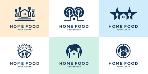 food house minimalist logo and icon inspiration