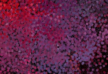 Dark Pink, Red vector backdrop with dots.