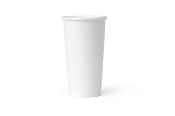 White paper cup for coffee, tea, chocolate and other hot drinks. White cup mockup. Disposable Cup. Take out mug 3D rendering model