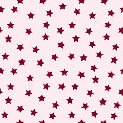 seamless pattern with stars pink background