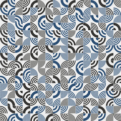 Abstract Geometric Pattern generative computational art illustration