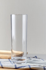 Empty drinking glass