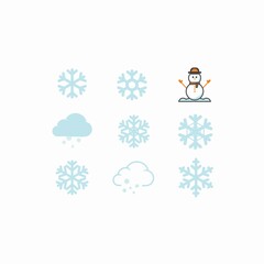design logo creative snow icon