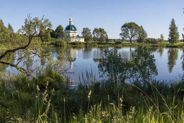 Church of Michael the Archangel in the village of Tarakanovo, Moscow region. In this church the...