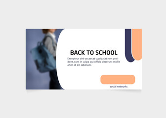 business card template, Back to school, flyer for design.