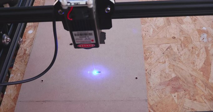 Laser engraver, laser burning on wood