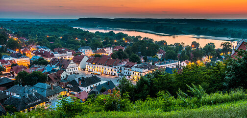 View of Kazimierz Dolny on the Vistula River, Poland