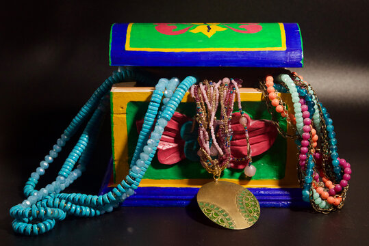 Colorful jewelry box