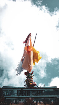 Flags waving on the peak of Chandrashila. 2kms trek from the Tunganath temple. 