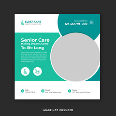 Senior health care Instagram post design