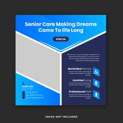 Senior health care Instagram post design