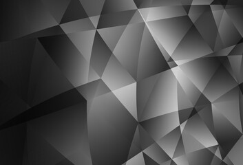 Fototapeta premium Light Gray vector polygonal template.