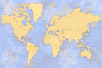 Fototapeta na wymiar wooden world map texture wallpaper