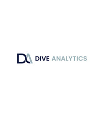 Dive Analytics modern creative vector logo template 