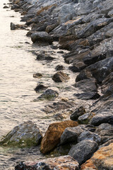 Rocks and wave at the sea side 