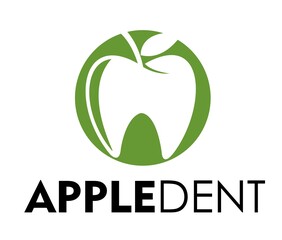 apple dent logo design concept 