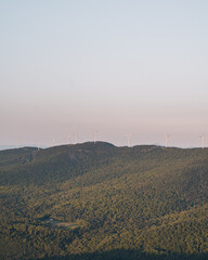 Mountaintop windmills