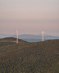Mountaintop windmills