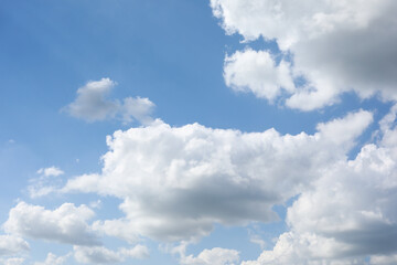 Naklejka na ściany i meble white clouds, blue sky with clouds, sky and clouds, blue sky with white clouds