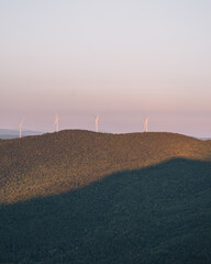 Mountaintop windmills