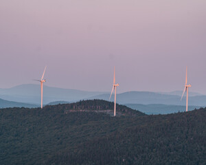 Mountaintop windmills