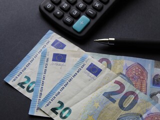 economy and finance with european money