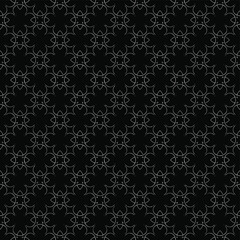 Black and white surface pattern texture. Bw ornamental graphic design. Mosaic ornaments. Pattern template. Vector illustration.
