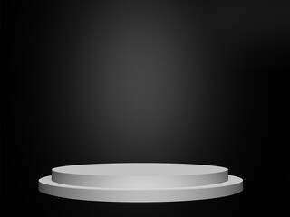 Tło podium z elementami światła