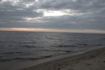 Summer morning on a calm sea