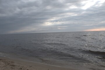 Summer morning on a calm sea