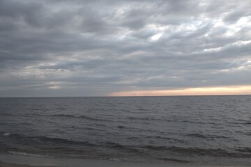 Summer morning on a calm sea