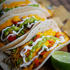 AUTHENTIC MEXICAN food TACOS
