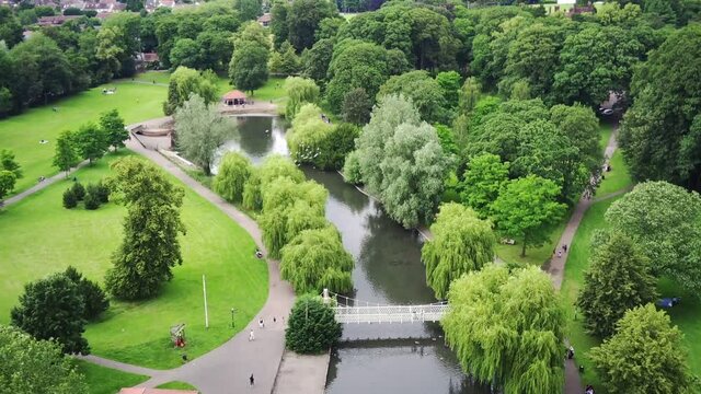 Beautiful Public Park with Lake View