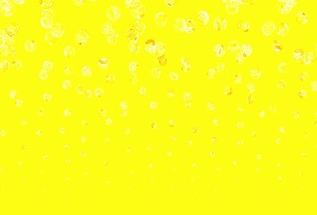 Light Orange vector template with circles.