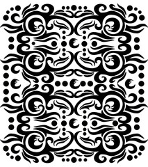 Tattoo tribal pattern graphic design vector art