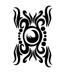 Tattoo tribal pattern graphic design vector art