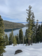 Emerald Bay in winter, USA