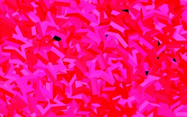 Light Pink, Red vector template with sky stars.