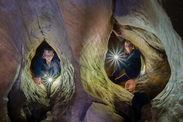 Small Cavern beside Lost Creek Falls, Lost Creek State Natural Area, Tennessee