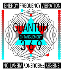 Tesla quantum technology graphic design vector art