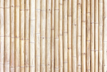 old grungy thai handcraft of bamboo weave pattern fence.