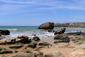 The paradise beach in the bay of Quiberon 