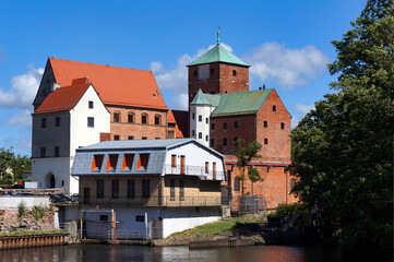 Fototapeta na wymiar Medieval castle in Darlowo, Poland.