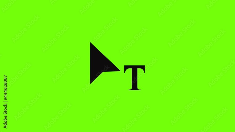 Poster cursor icon animation