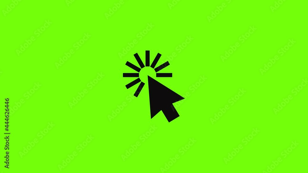Poster cursor interface icon animation