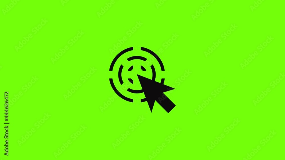 Poster cursor interactive icon animation