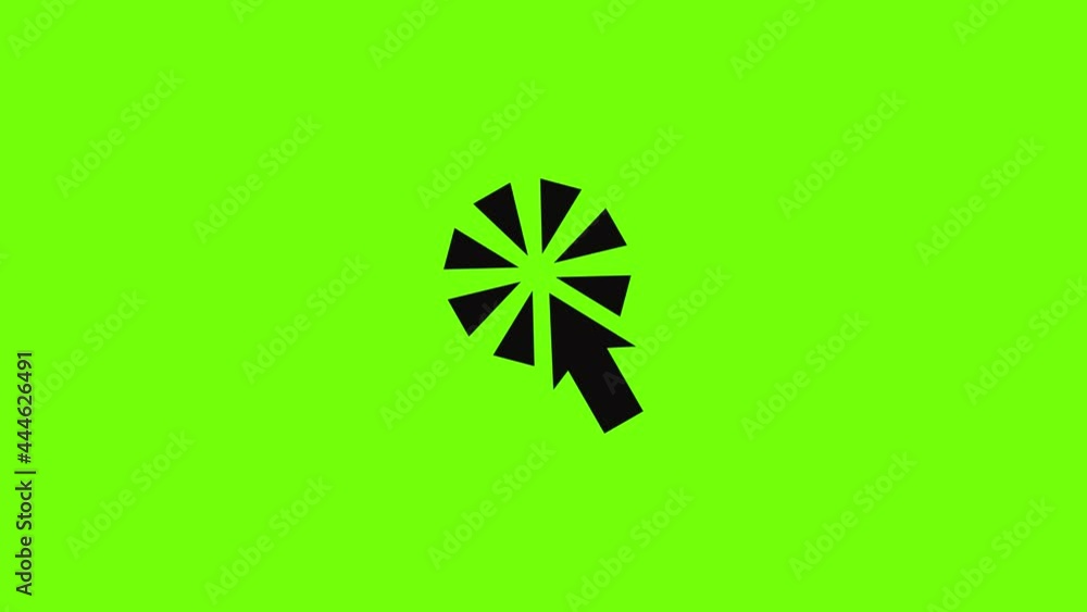 Poster cursor interactive click icon animation